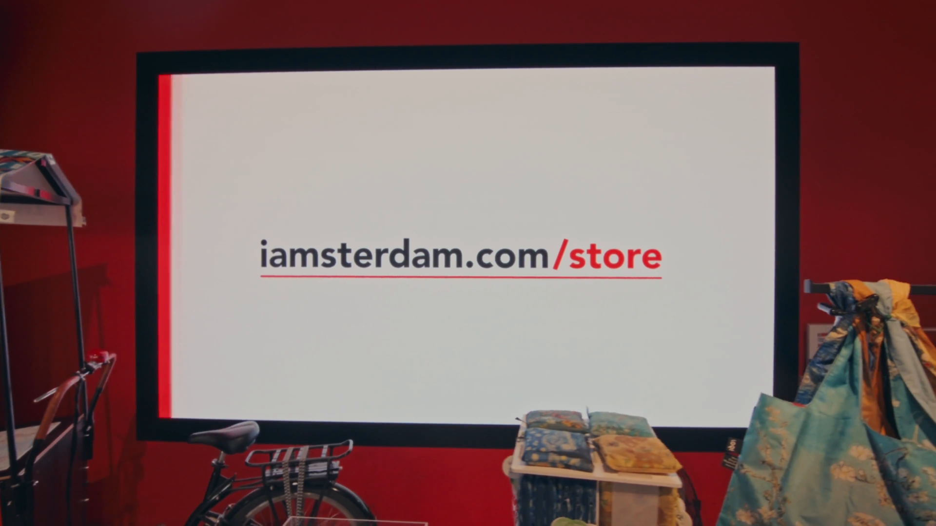 I amsterdam Store – LED-scherm met iamsterdam.com/store